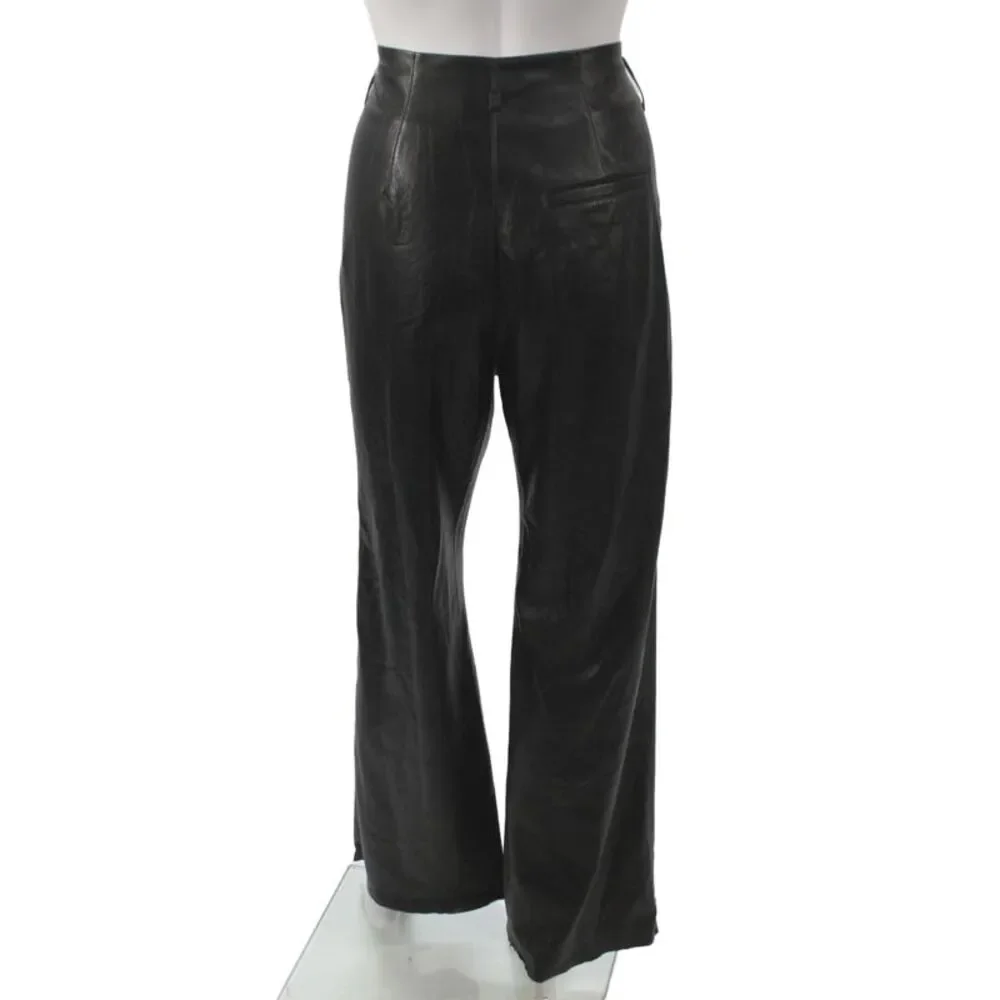 Nanushka Womens Dress Pants Black Solid Biker Size XS